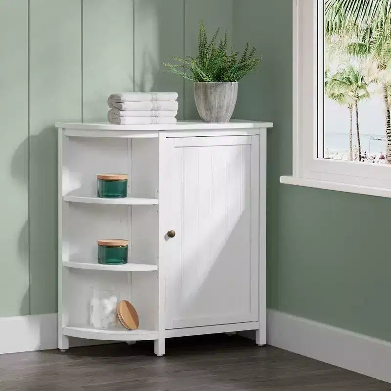 Meuble de rangement Dover Deluxe avec étagères Blanc
