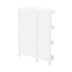 Meuble de rangement Dover Deluxe avec étagères Blanc