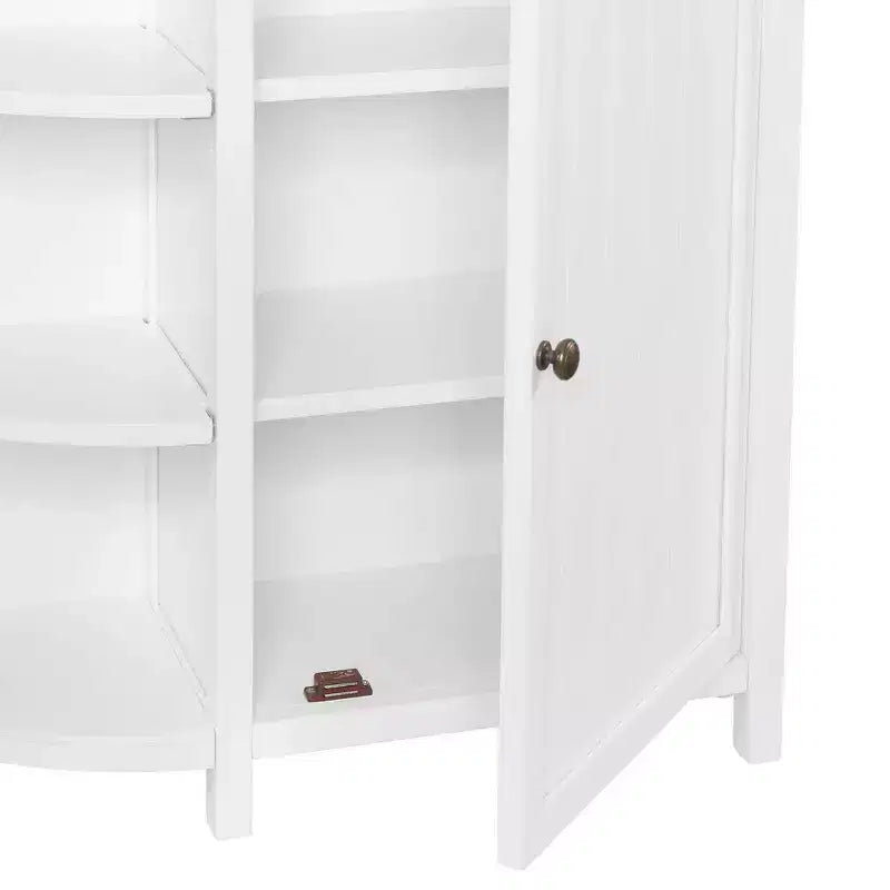 Meuble de rangement Dover Deluxe avec étagères Blanc