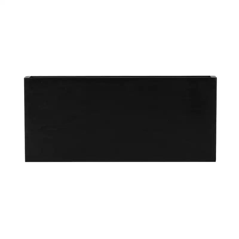 Lot de 2 étagères murales Havlock en bois de 18 po, noires : étagères ouvertes en MDF, aucun assemblage requis