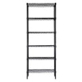 BestMassage 6-Tier Shelving Metal Shelves Unit Garage Shelving Adjustable Standing Shelf Multi-Functional Use for Home Office or Commercial