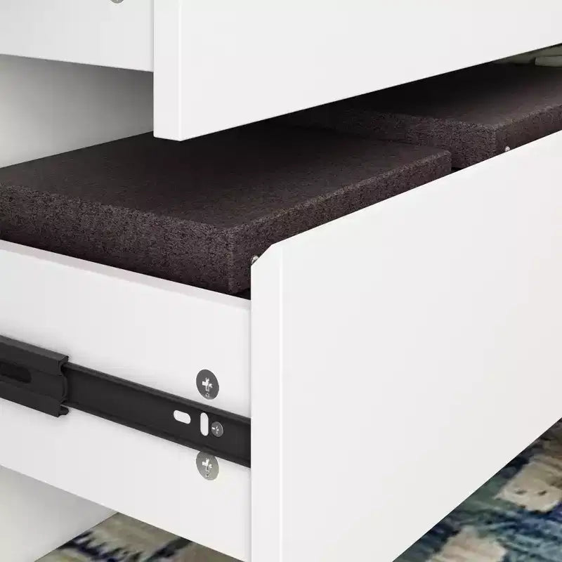 Commode Moderne 12 Tiroirs Design Minimaliste Poignées Discrètes