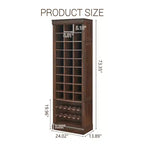 Meuble de rangement pour chaussures, armoire à chaussures haute à 10 niveaux avec étagères à bottes et 27 casiers, organisateur de chaussures autoportant pour placard, entrée