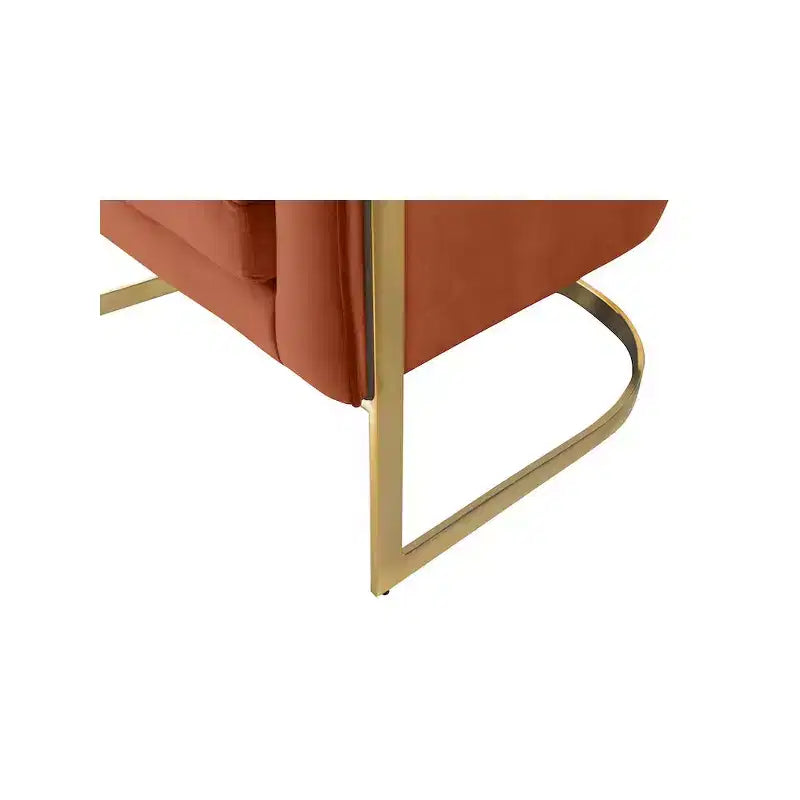 Fauteuil en velours Carter
