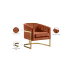 Fauteuil en velours Carter