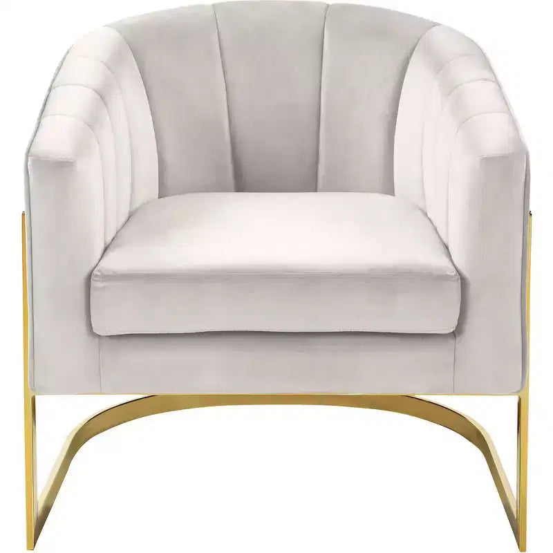 Fauteuil en velours Carter