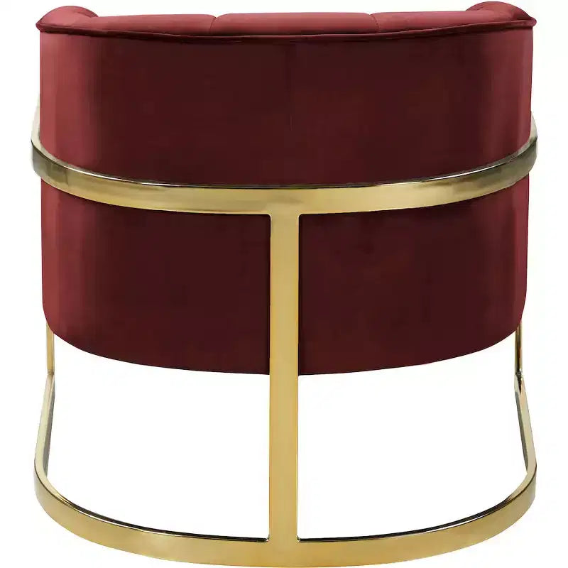Fauteuil en velours Carter