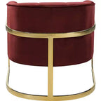 Fauteuil en velours Carter