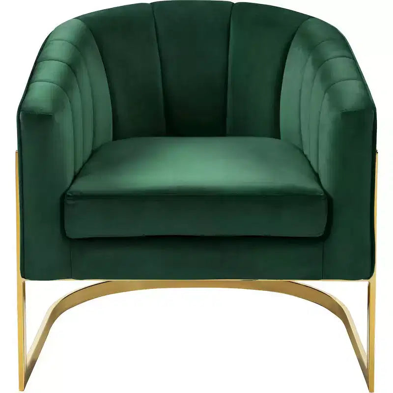 Fauteuil en velours Carter
