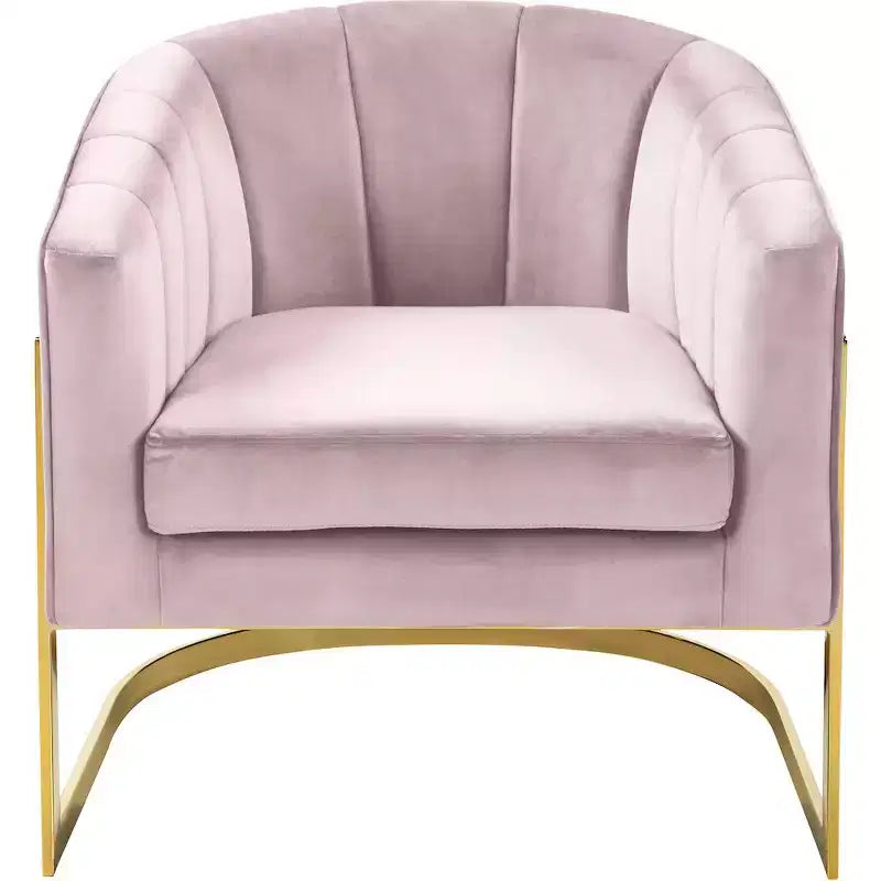 Fauteuil en velours Carter