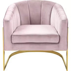 Fauteuil en velours Carter