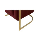 Fauteuil en velours Carter