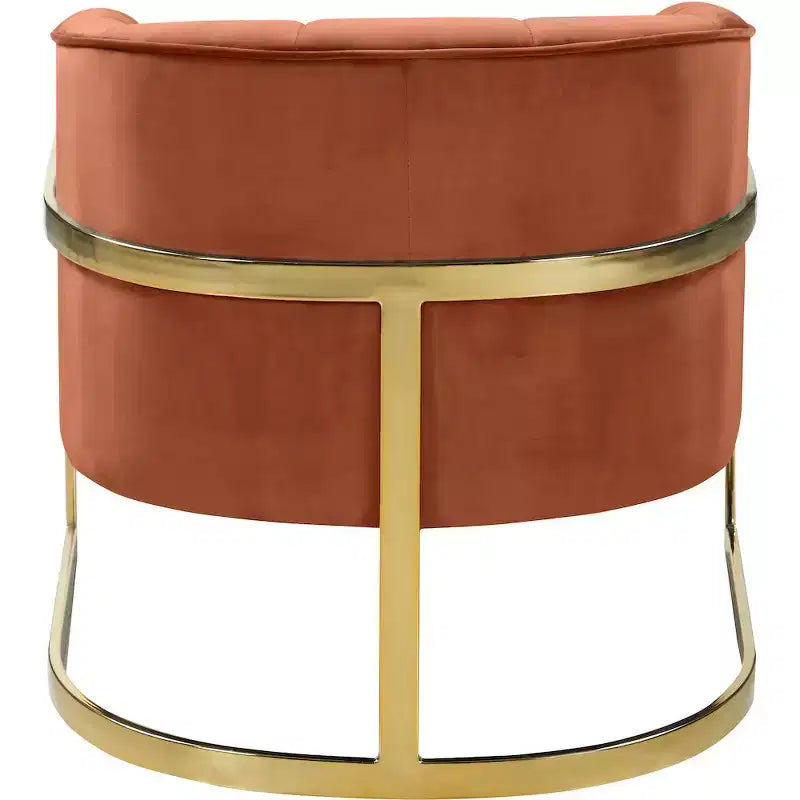 Fauteuil en velours Carter