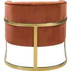 Fauteuil en velours Carter