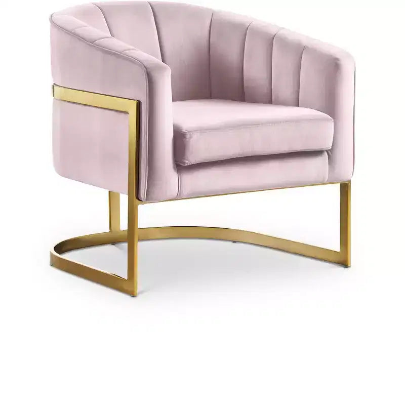 Fauteuil en velours Carter