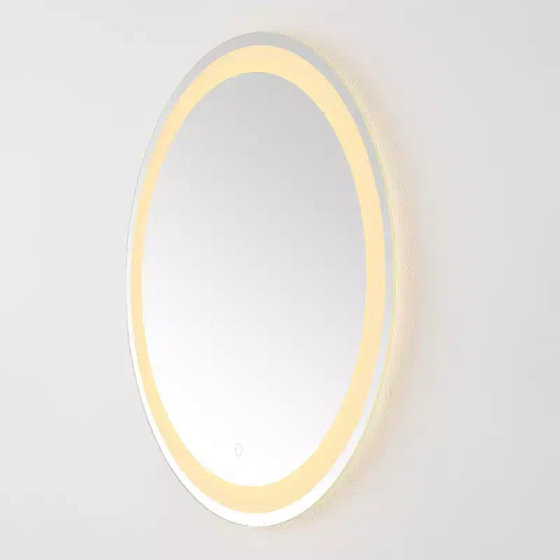 Miroir rond à LED en aluminium de 30 po
