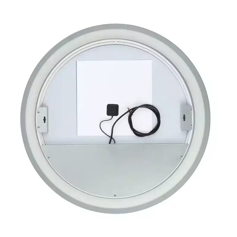 Miroir rond à LED en aluminium de 30 po