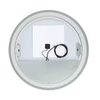 Miroir rond à LED en aluminium de 30 po