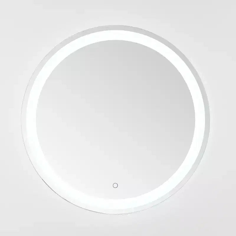 Miroir rond à LED en aluminium de 30 po