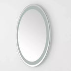 Miroir rond à LED en aluminium de 30 po