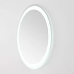 Miroir rond à LED en aluminium de 30 po
