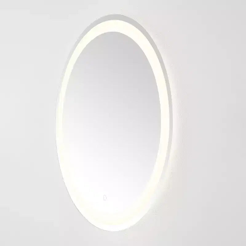 Miroir rond à LED en aluminium de 30 po