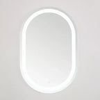 Miroir ovale LED en aluminium 24