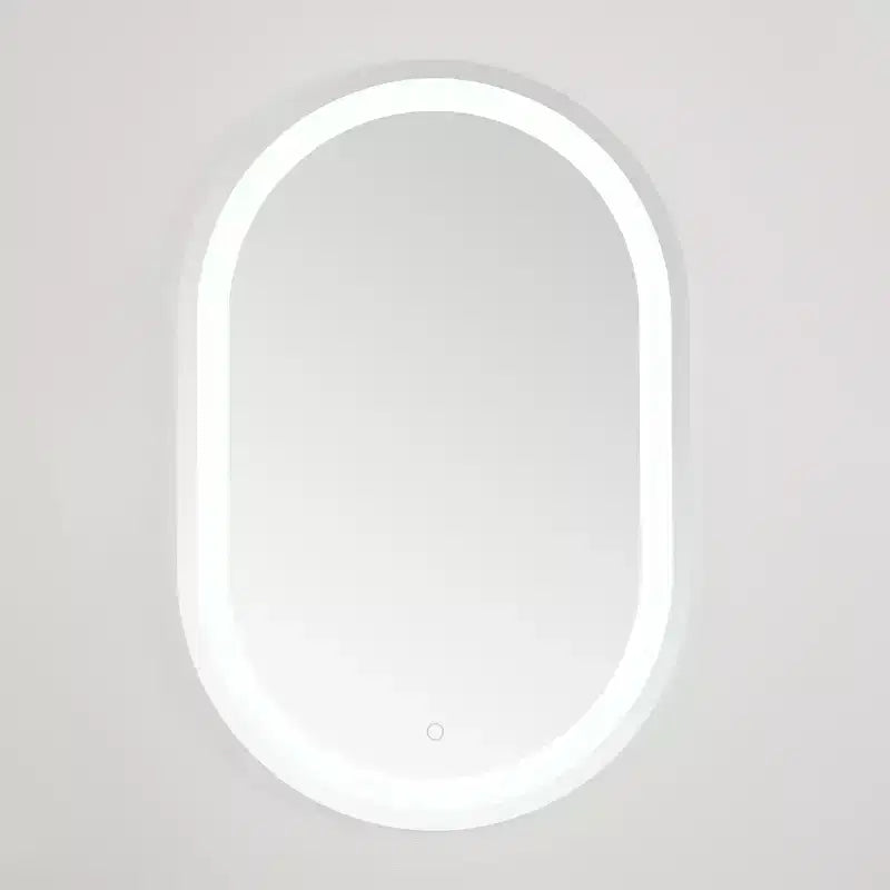 Miroir ovale LED en aluminium 24