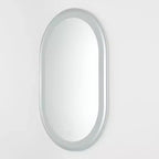 Miroir ovale LED en aluminium 24