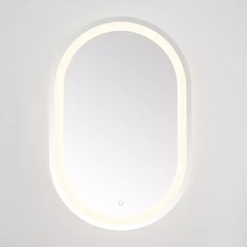 Miroir ovale LED en aluminium 24