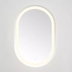 Miroir ovale LED en aluminium 24