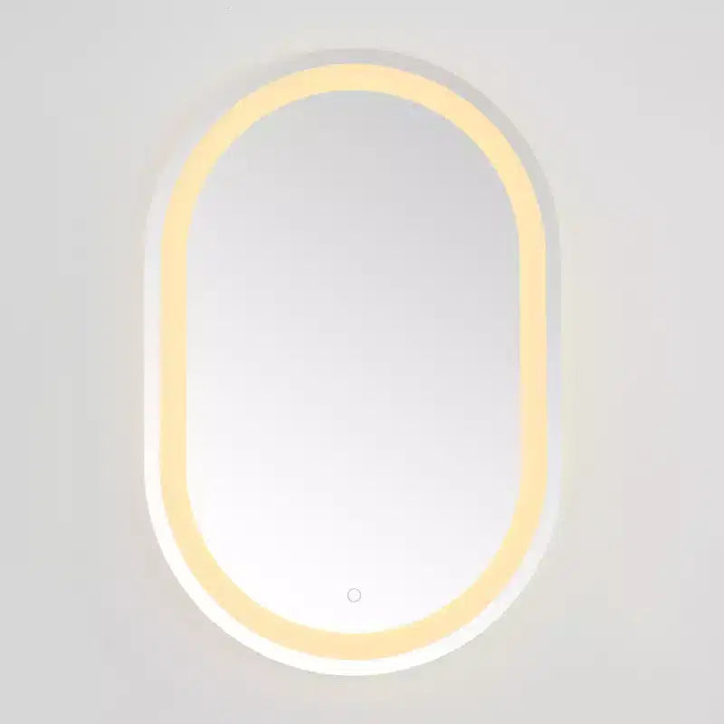 Miroir ovale LED en aluminium 24
