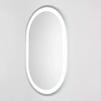 Miroir ovale LED en aluminium 24