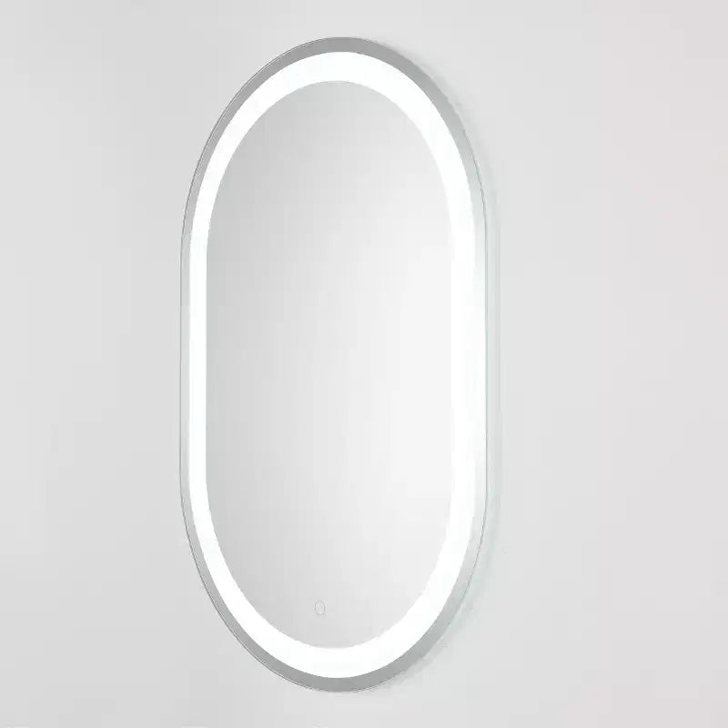 Miroir ovale LED en aluminium 24