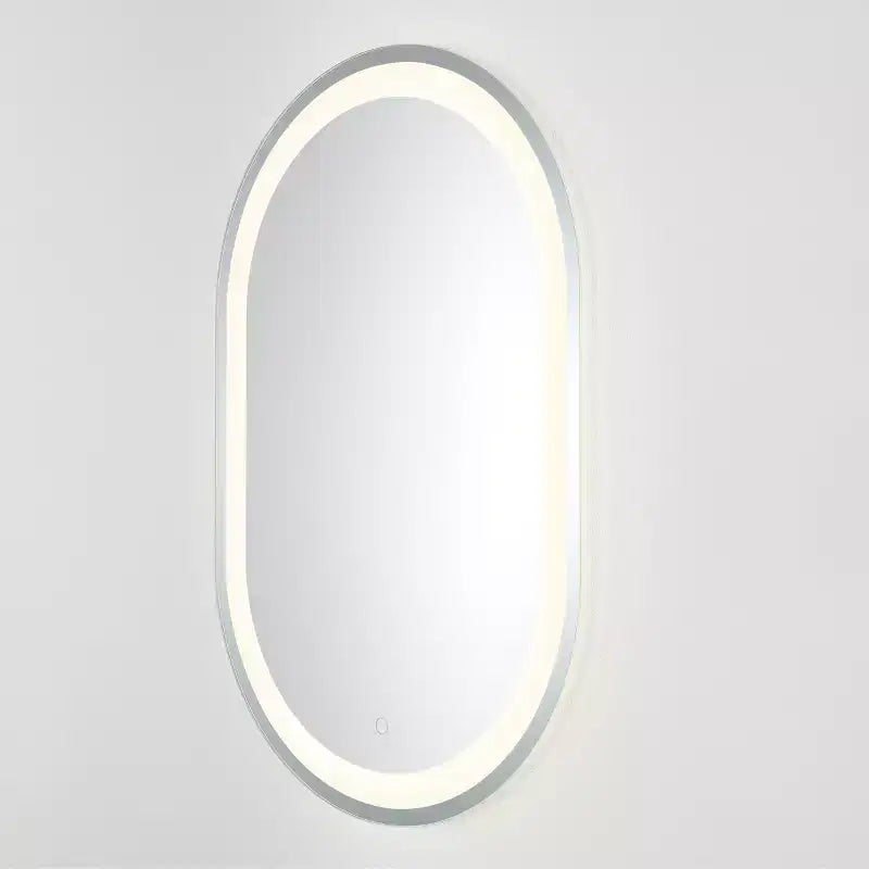 Miroir ovale LED en aluminium 24