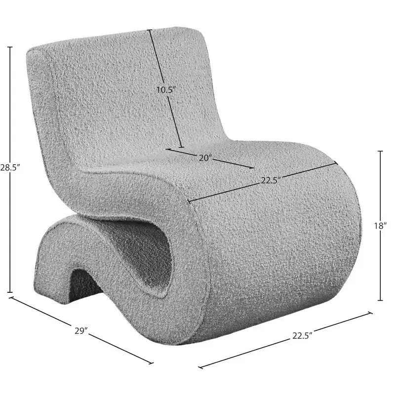 Fauteuil d'appoint en tissu