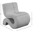 Fauteuil d'appoint en tissu
