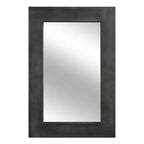 Miroir mural rectangulaire pleine longueur en bois couleur anthracite (sans support) 71 x 31 x 2
