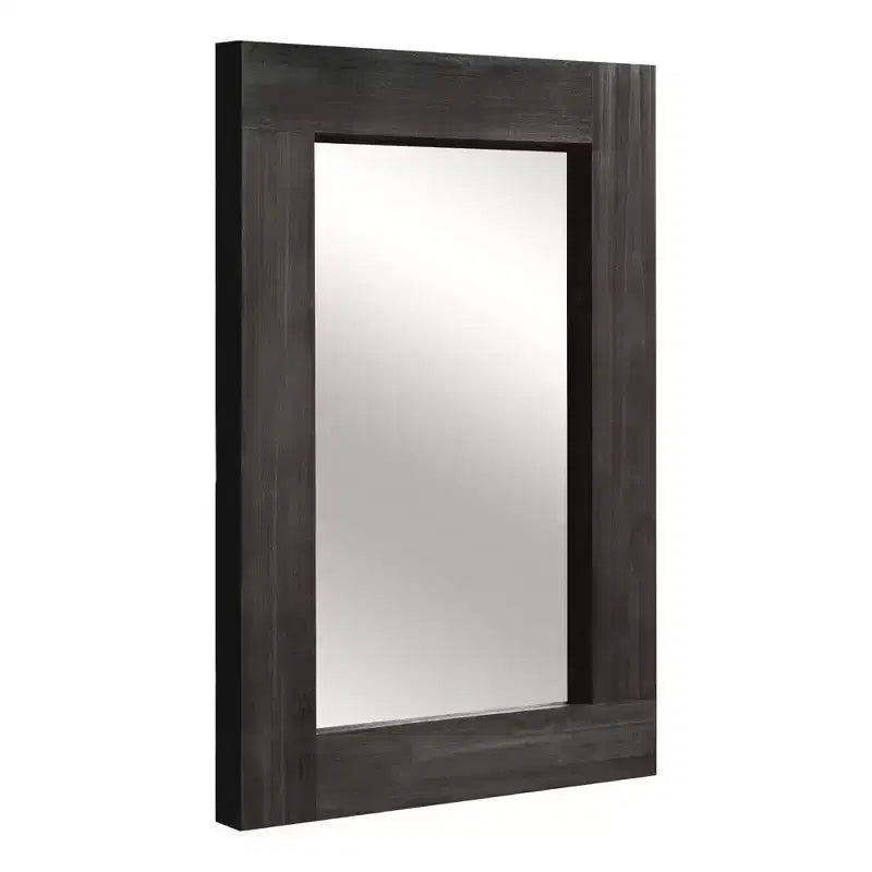 Miroir mural rectangulaire pleine longueur en bois couleur anthracite (sans support) 71 x 31 x 2