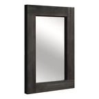 Miroir mural rectangulaire pleine longueur en bois couleur anthracite (sans support) 71 x 31 x 2