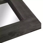 Miroir mural rectangulaire pleine longueur en bois couleur anthracite (sans support) 71 x 31 x 2