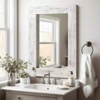Miroir mural rectangulaire pleine longueur en bois couleur anthracite (sans support) 71 x 31 x 2