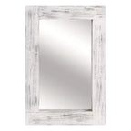 Miroir mural rectangulaire pleine longueur en bois couleur anthracite (sans support) 71 x 31 x 2