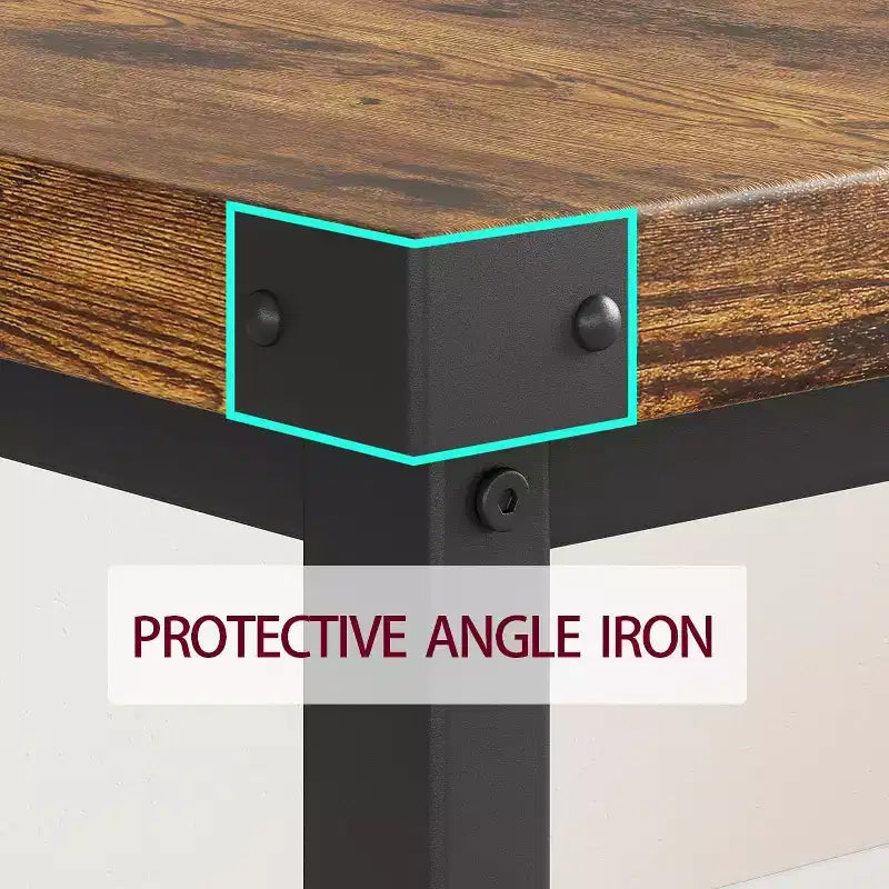 Ensemble table à manger pour 4 personnes avec 2 bancs