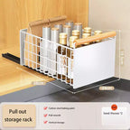 Tiroir coulissant télescopique pour meuble de cuisine, panier de rangement coulissant pour meuble de cuisine, tiroirs coulissants pour armoires de cuisine, salle de bain, égouttoir à vaisselle blanc