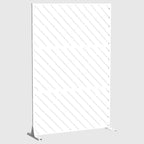 Cloison de séparation rectangulaire autoportante en métal galvanisé de 183 cm pour jardin, extérieur, blanc