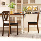Chaises de salle à manger lot de 2/4 chaises de salle à manger en cuir PU avec dossiers creux