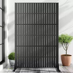 MAYEERTY 72 inch Room Divider Rectangle Prvacy Screen with Galvanized Frame Garden Fence Patio Black