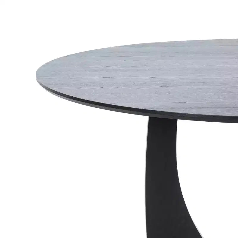 Table de salle à manger ronde en bois de 42 pouces pour 4, table de cuisine et de salle à manger moderne de style campagnard