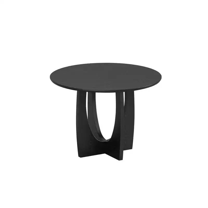 Table de salle à manger ronde en bois de 42 pouces pour 4, table de cuisine et de salle à manger moderne de style campagnard